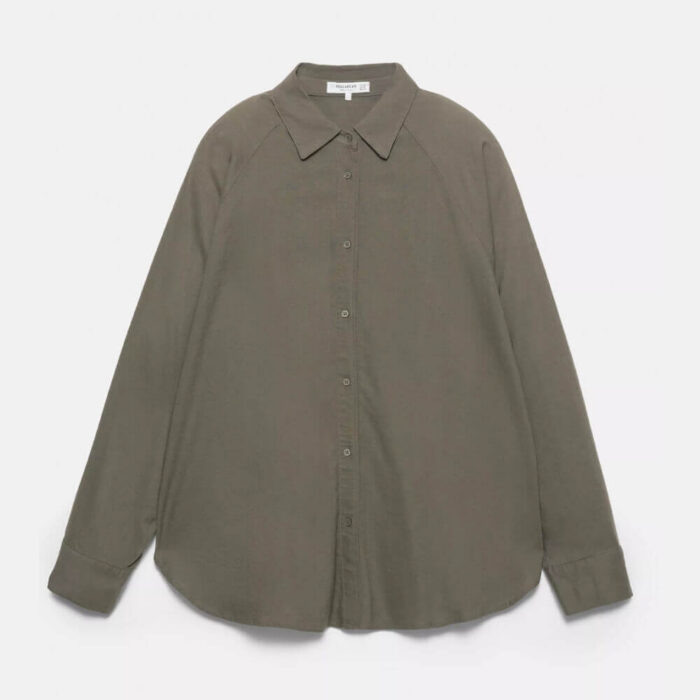 Rustic linen blend shirt