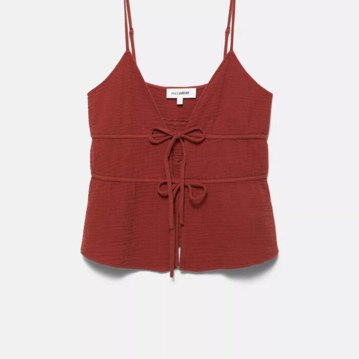 Crepe strappy top