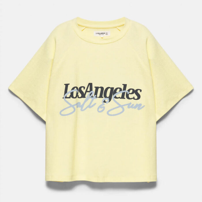Los Angeles hibiscus floral T-shirt